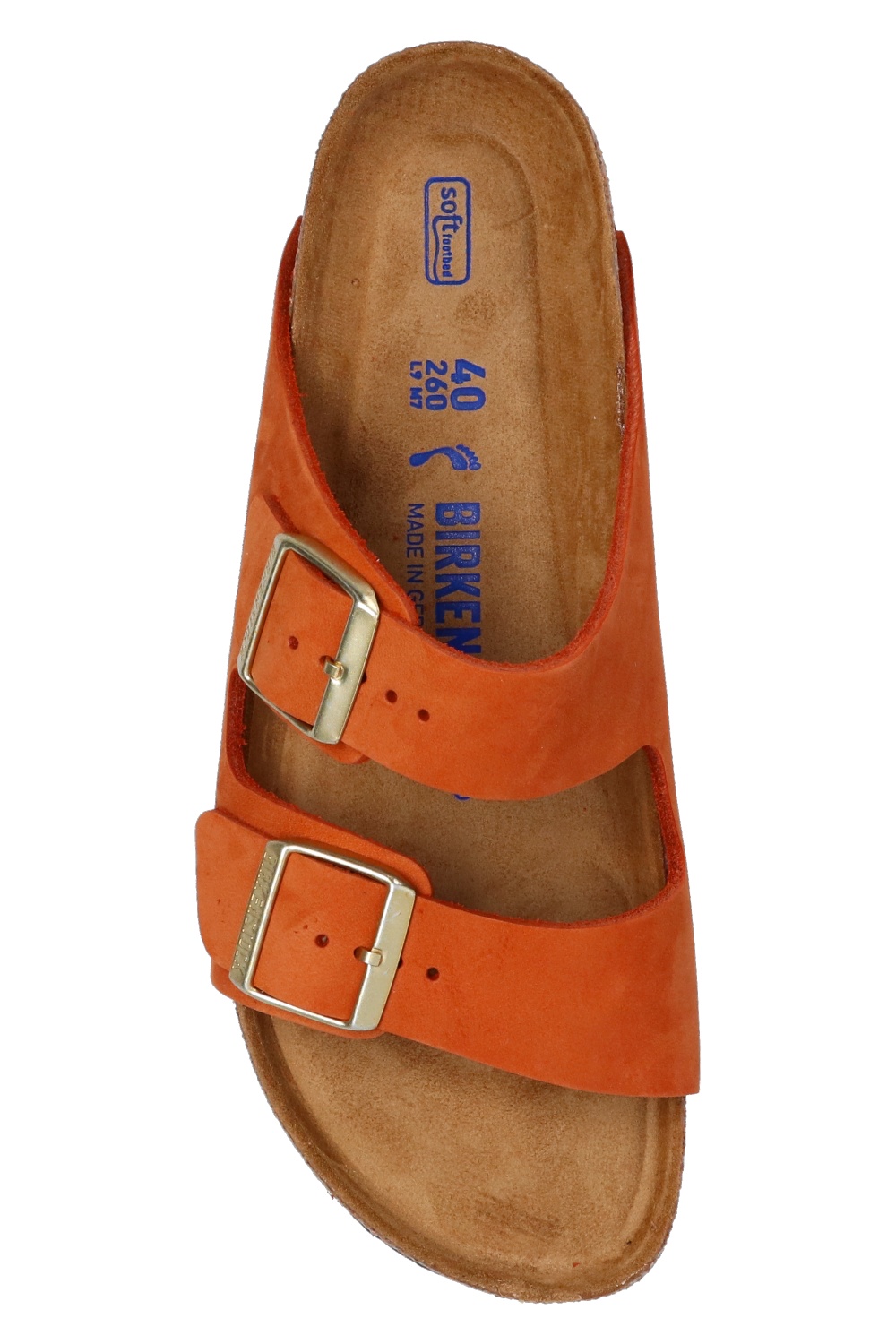 橙色Arizona BS皮革拖鞋Birkenstock - Vitkac 中国